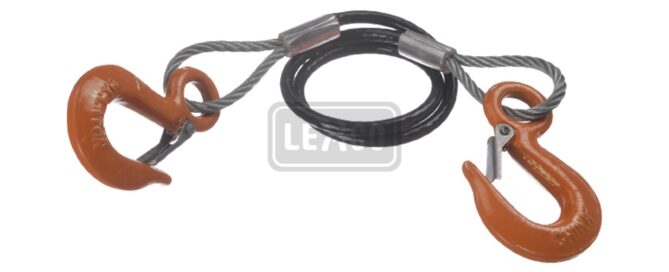 Lexco Cable Trailer Safety Cable With Hooks