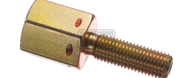 Lexco Cable Yellow Zinc Plated Conduit Fitting Cross Holes
